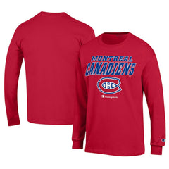 Montreal Canadiens Champion Long-Sleeve Jersey T-Shirt - Red T-shirts