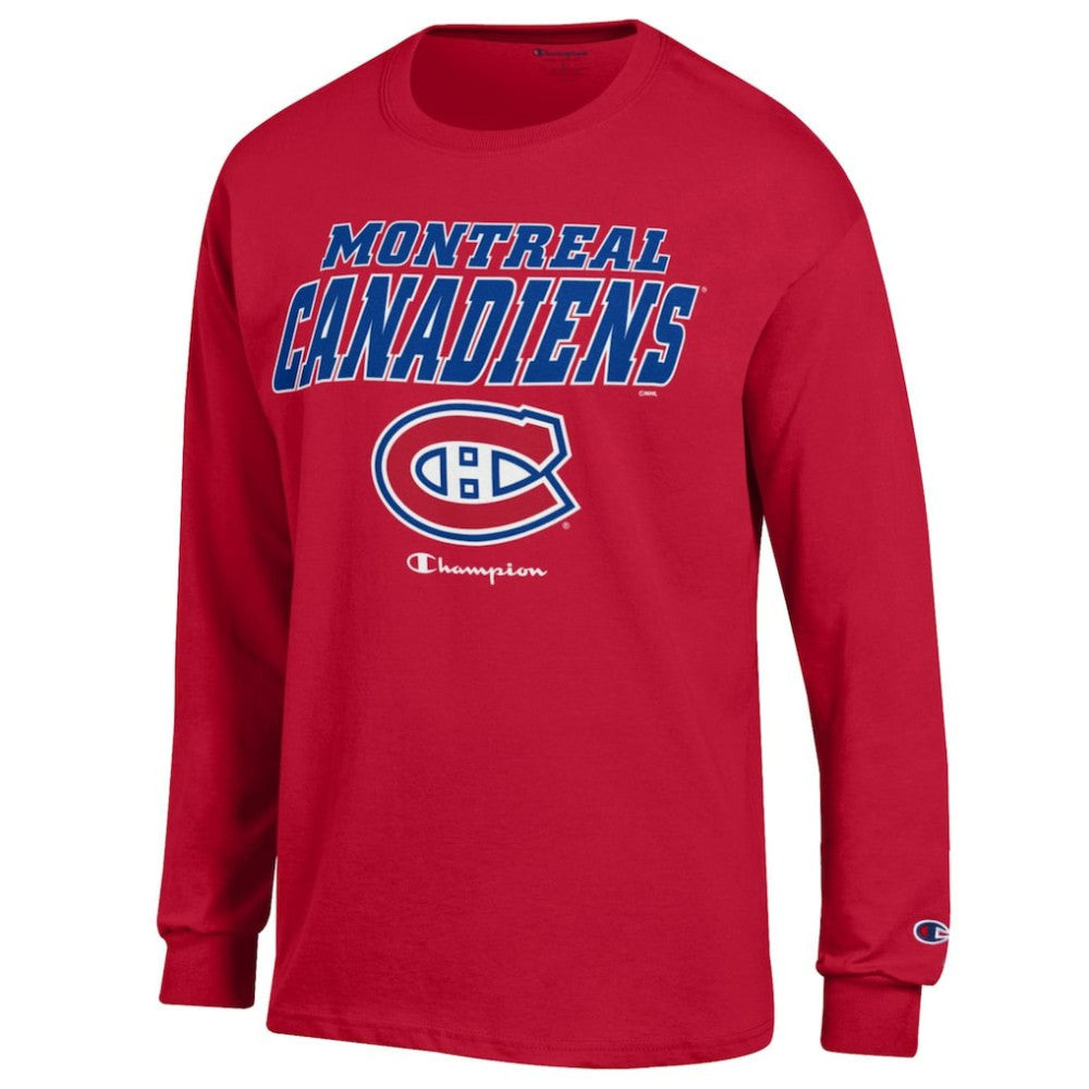 Montreal Canadiens Champion Long-Sleeve Jersey T-Shirt - Red T-shirts