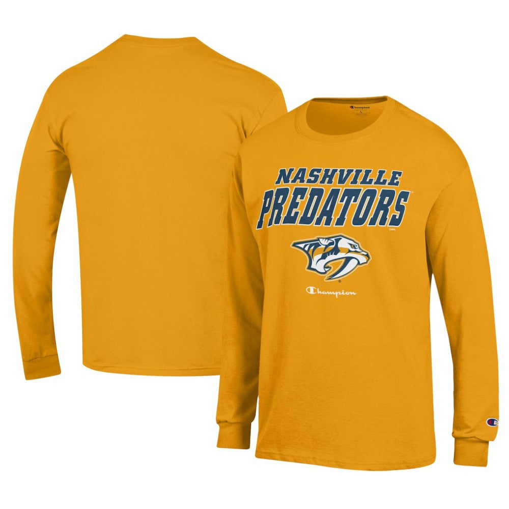 Nashville Predators Champion Long-Sleeve Jersey T-Shirt - Gold T-shirts
