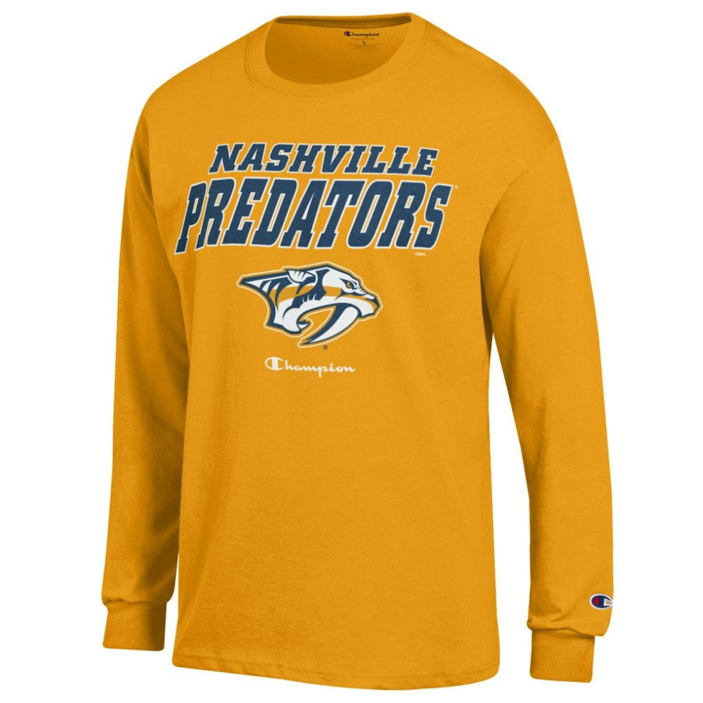 Nashville Predators Champion Long-Sleeve Jersey T-Shirt - Gold T-shirts