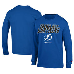 Tampa Bay Lightning Champion Long-Sleeve Jersey T-Shirt - Royal T-shirts
