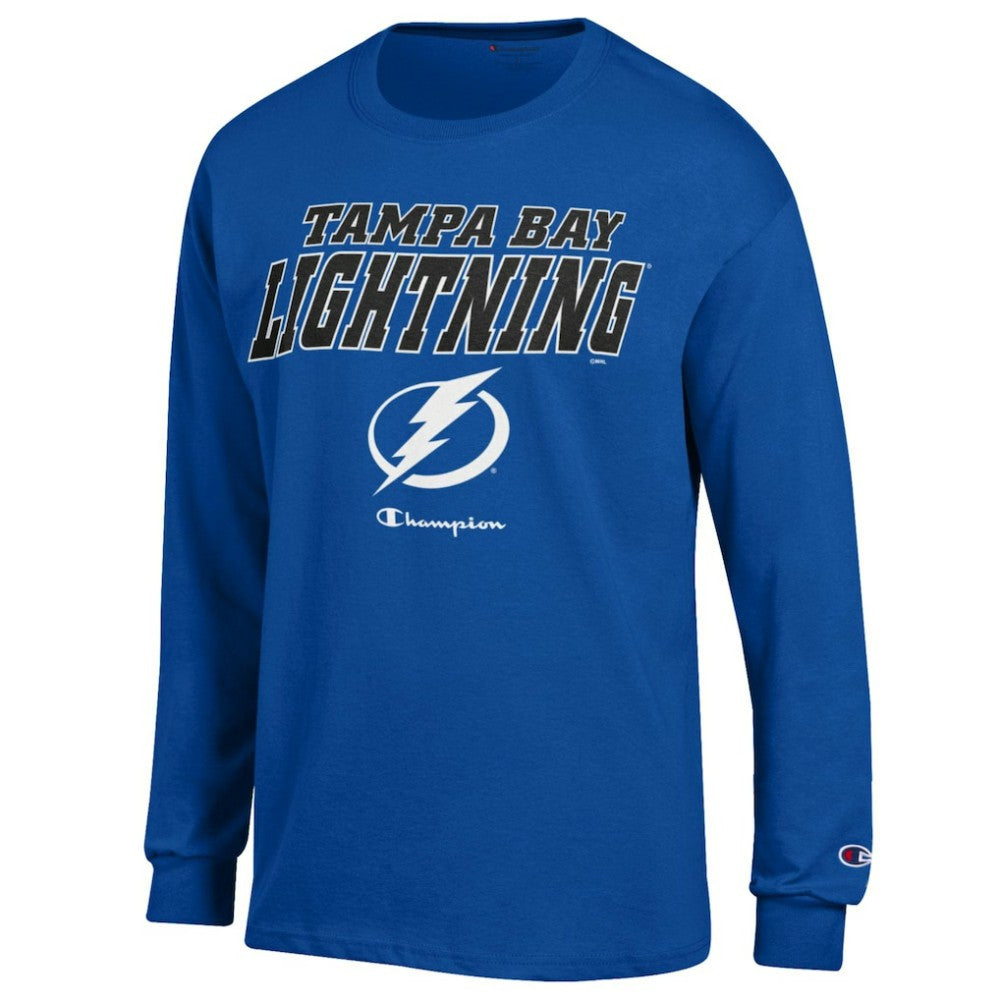 Tampa Bay Lightning Champion Long-Sleeve Jersey T-Shirt - Royal T-shirts