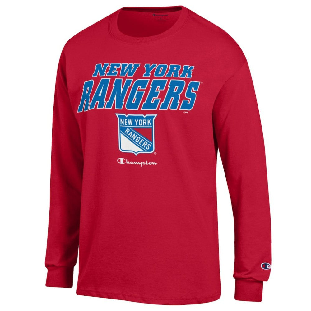 New York Rangers Champion Long-Sleeve Jersey T-Shirt - Red T-shirts