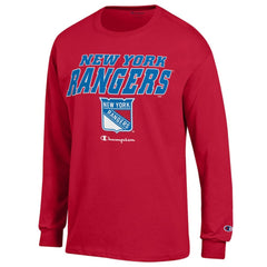 New York Rangers Champion Long-Sleeve Jersey T-Shirt - Red T-shirts