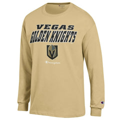 Vegas Golden Knights Champion Long-Sleeve Jersey T-Shirt - Yellow T-shirts