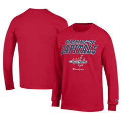 Washington Capitals Champion Long-Sleeve Jersey T-Shirt - Red T-shirts