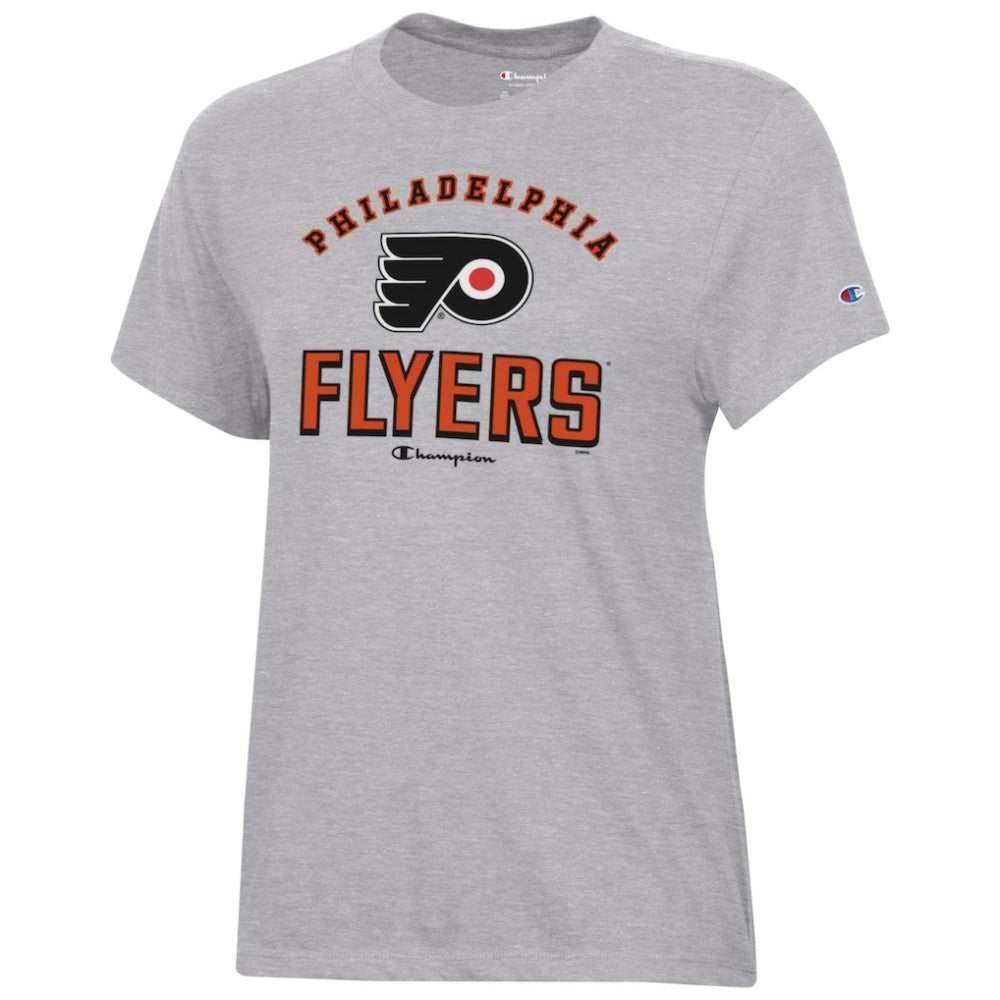 Philadelphia Flyers Champion Women's Core T-Shirt - Heather Gray T-shirts