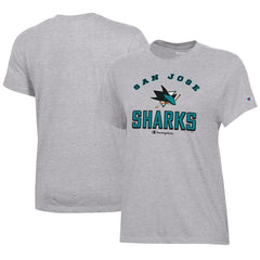 San Jose Sharks Champion Women's Core T-Shirt - Heather Gray T-shirts