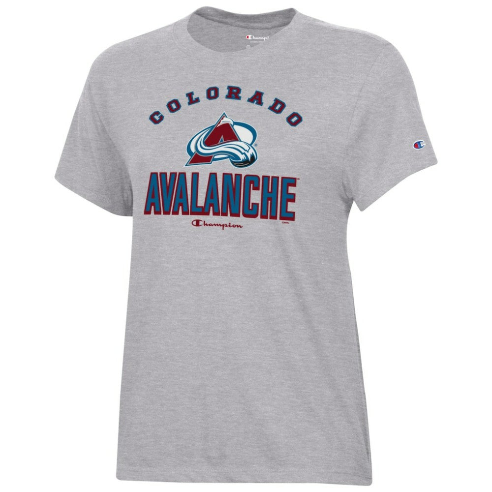 Colorado Avalanche Champion Women's Core T-Shirt - Heather Gray T-shirts