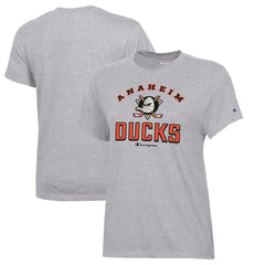 Anaheim Ducks Champion Women's Core T-Shirt - Heather Gray T-shirts