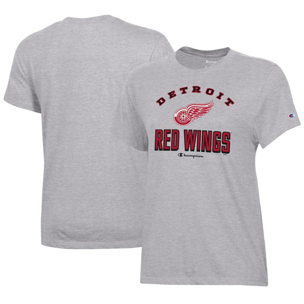 Detroit Red Wings Champion Women's Core T-Shirt - Heather Gray T-shirts