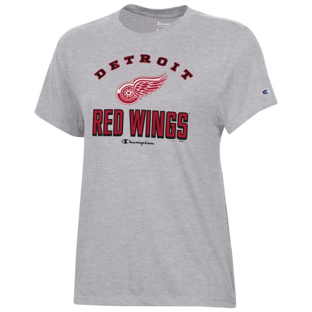 Detroit Red Wings Champion Women's Core T-Shirt - Heather Gray T-shirts