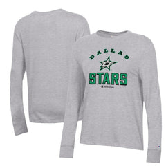 Dallas Stars Champion Women's Core Long Sleeve T-Shirt - Heather Gray T-shirts