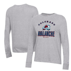 Colorado Avalanche Champion Women's Core Long Sleeve T-Shirt - Heather Gray T-shirts