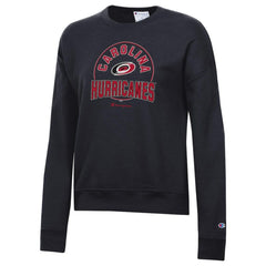 Carolina Hurricanes Champion Women's Powerblend Pullover Sweatshirt - Black Sweatshirts