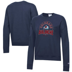 Colorado Avalanche Champion Women's Powerblend Pullover Sweatshirt - Navy Sweatshirts