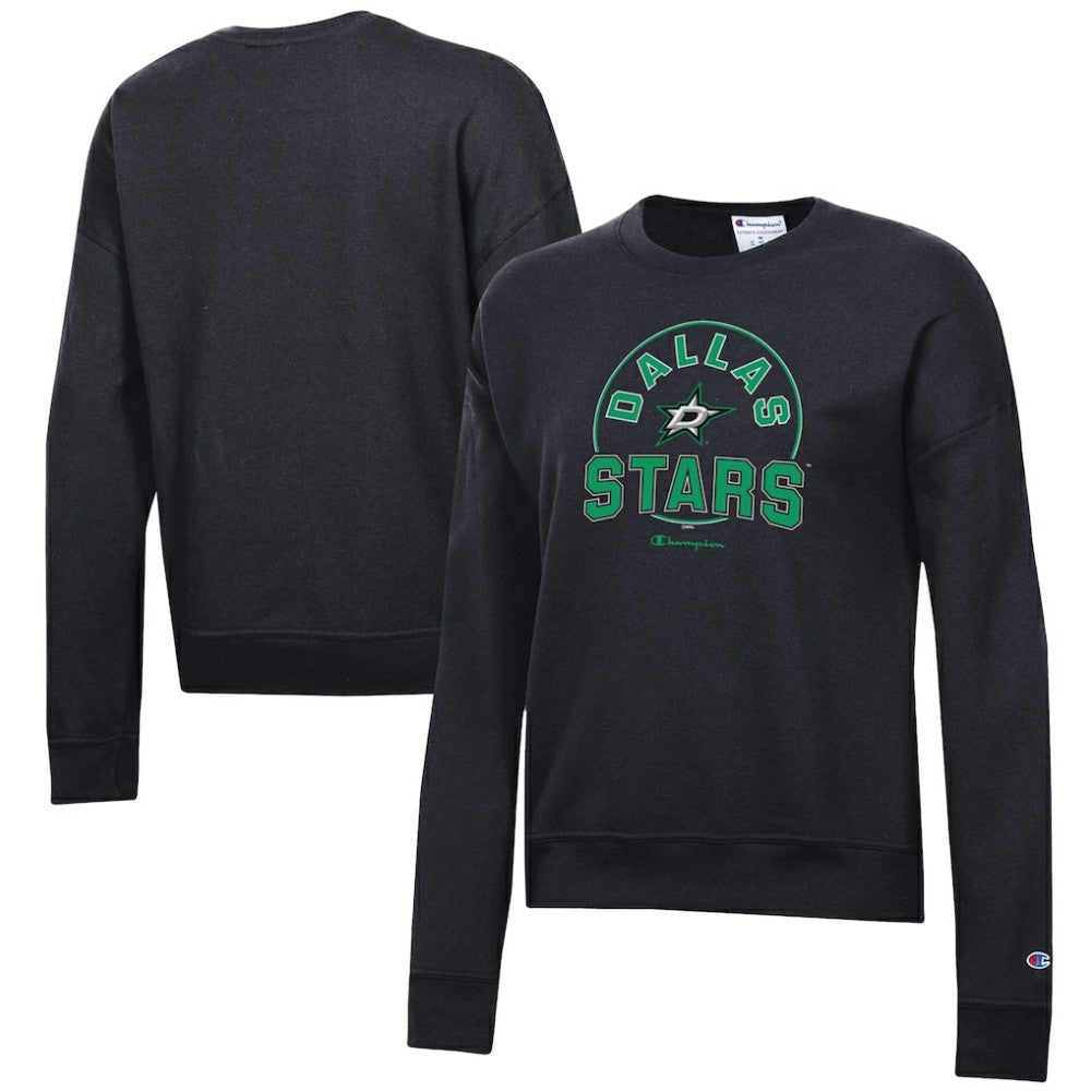 Dallas Stars Champion Women's Powerblend Pullover Sweatshirt - Black Sweatshirts