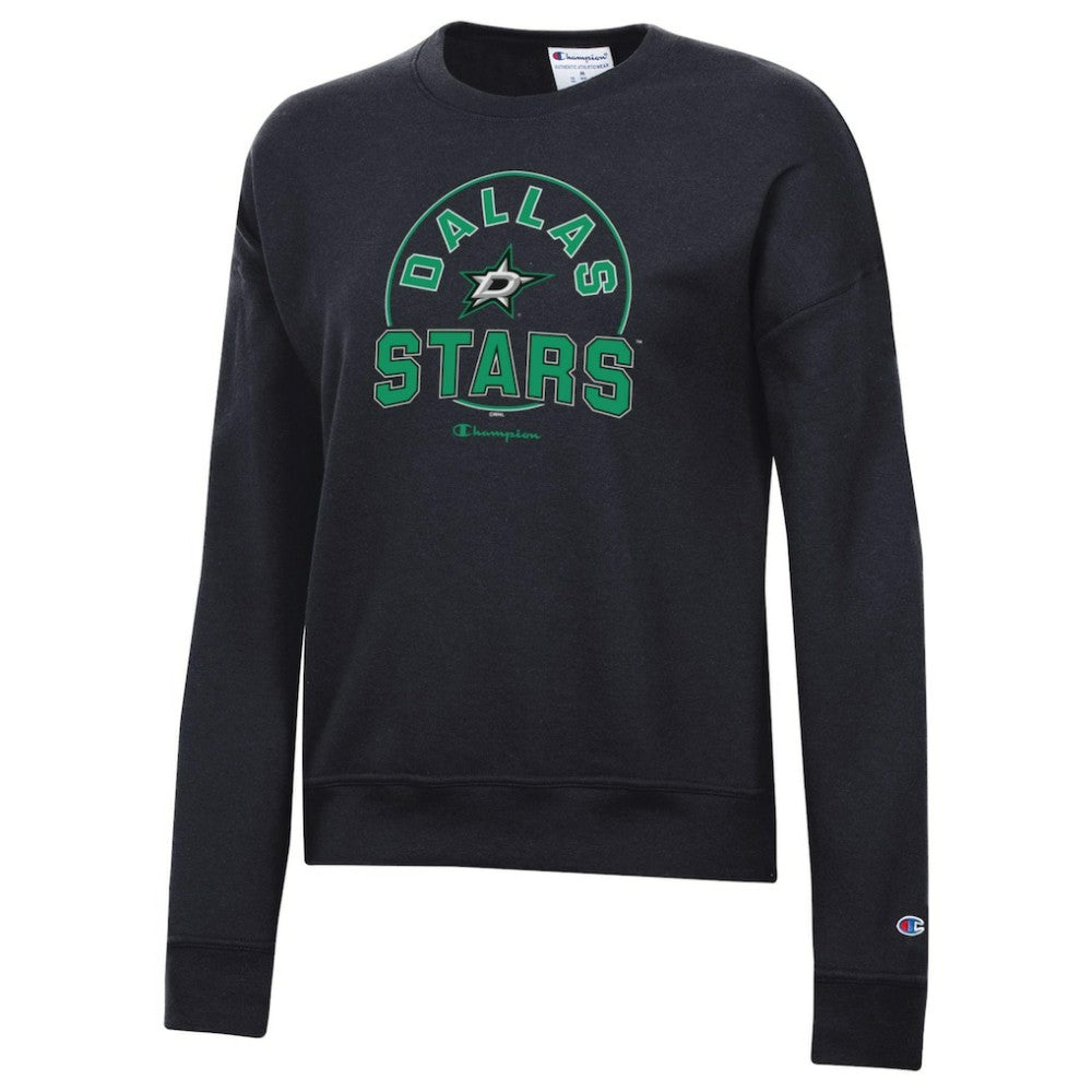 Dallas Stars Champion Women's Powerblend Pullover Sweatshirt - Black Sweatshirts