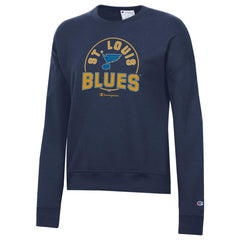 St. Louis Blues Champion Women's Powerblend Pullover Sweatshirt - Navy Sweatshirts
