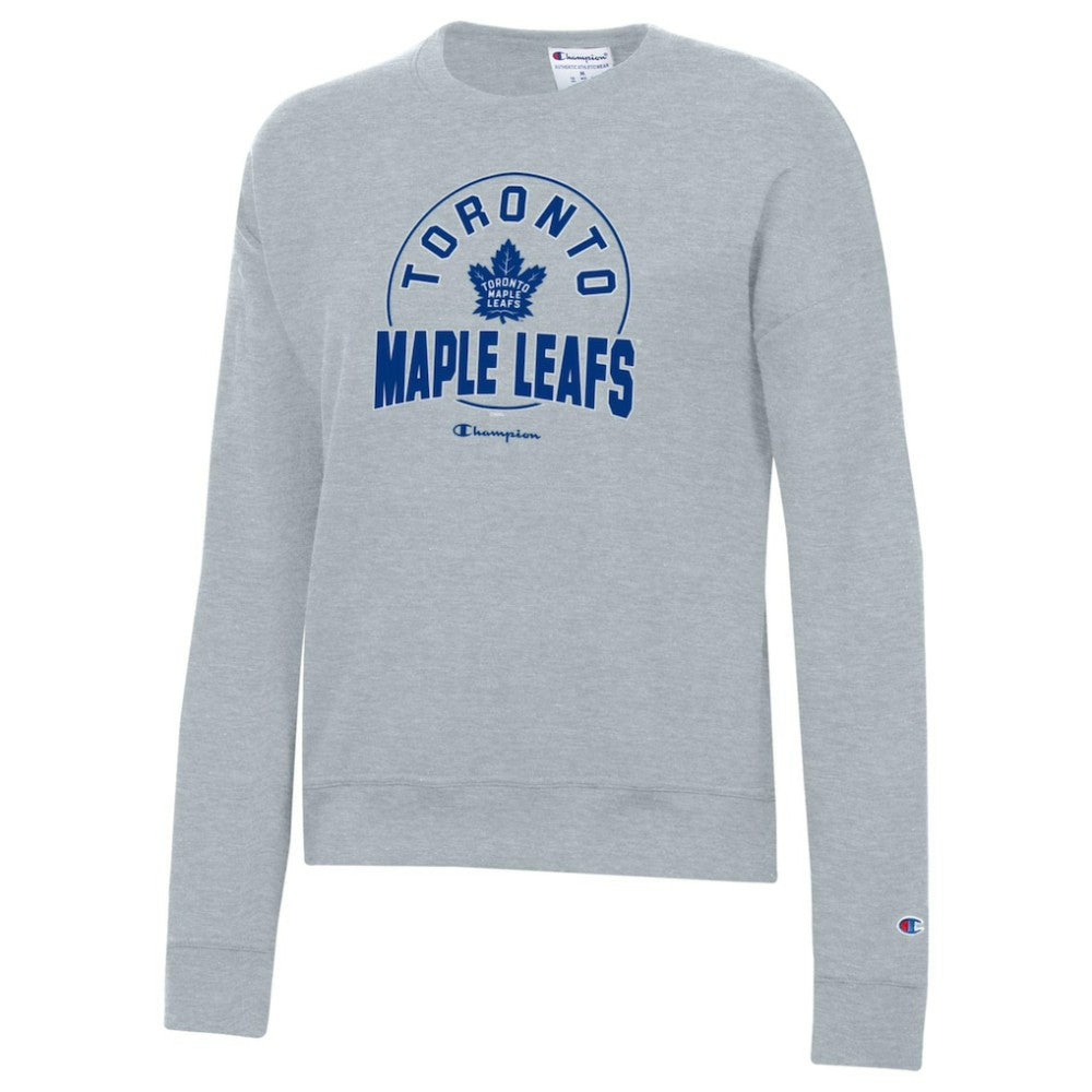 Toronto Maple Leafs Champion Women's Powerblend Pullover Sweatshirt - Gray Sweatshirts