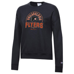 Philadelphia Flyers Champion Women's Powerblend Pullover Sweatshirt - Black Sweatshirts