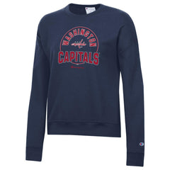 Washington Capitals Champion Women's Powerblend Pullover Sweatshirt - Navy Sweatshirts