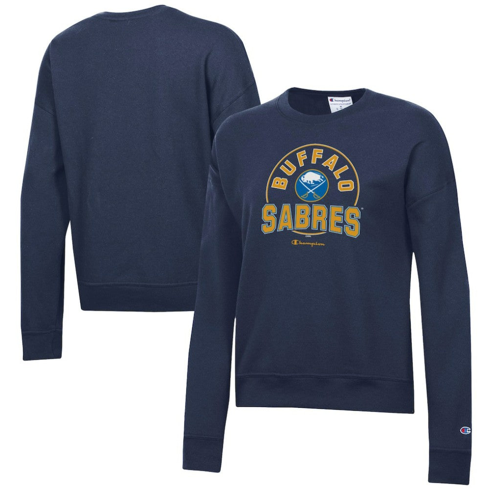 Buffalo Sabres Champion Women's Powerblend Pullover Sweatshirt - Navy Sweatshirts