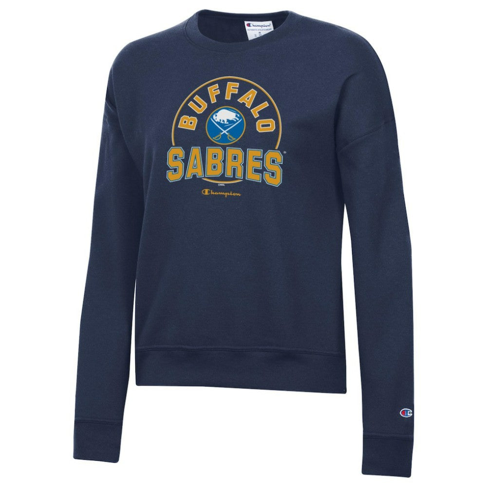 Buffalo Sabres Champion Women's Powerblend Pullover Sweatshirt - Navy Sweatshirts
