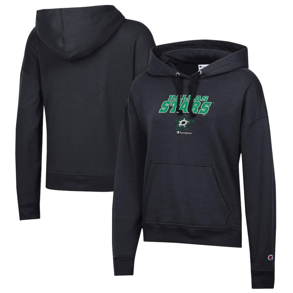 Dallas Stars Champion Women's Powerblend Fleece Pullover Hoodie - Black Hoodies