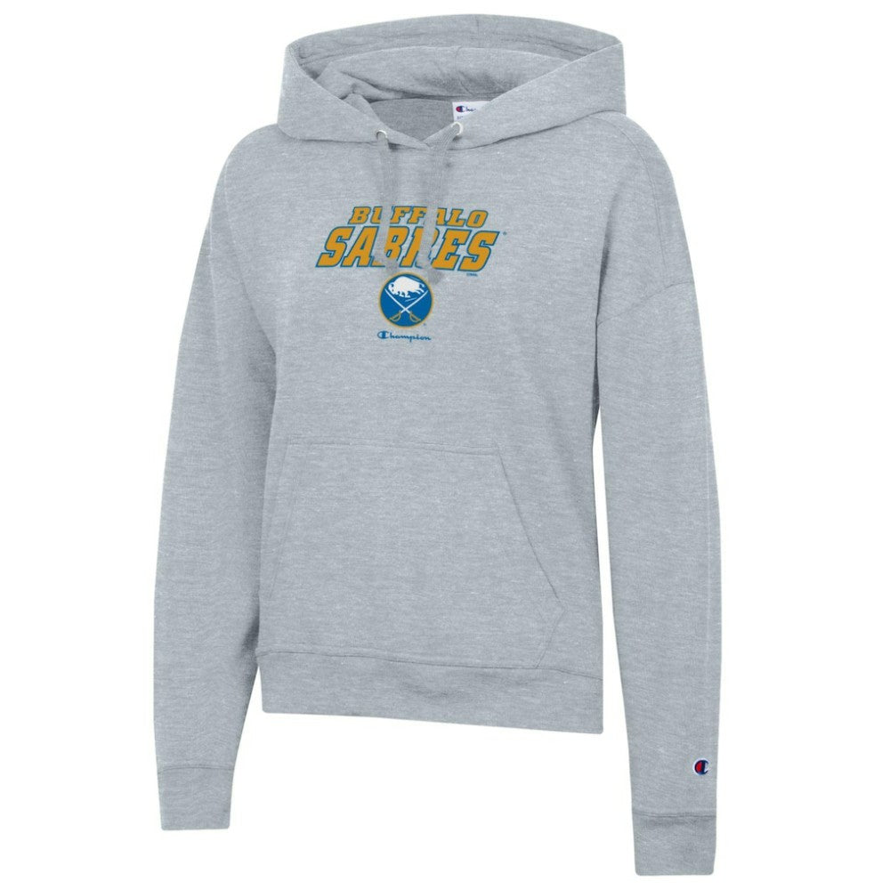 Buffalo Sabres Champion Women's Powerblend Fleece Pullover Hoodie - Gray Hoodies
