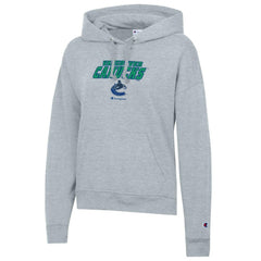 Vancouver Canucks Champion Women's Powerblend Fleece Pullover Hoodie - Gray Hoodies