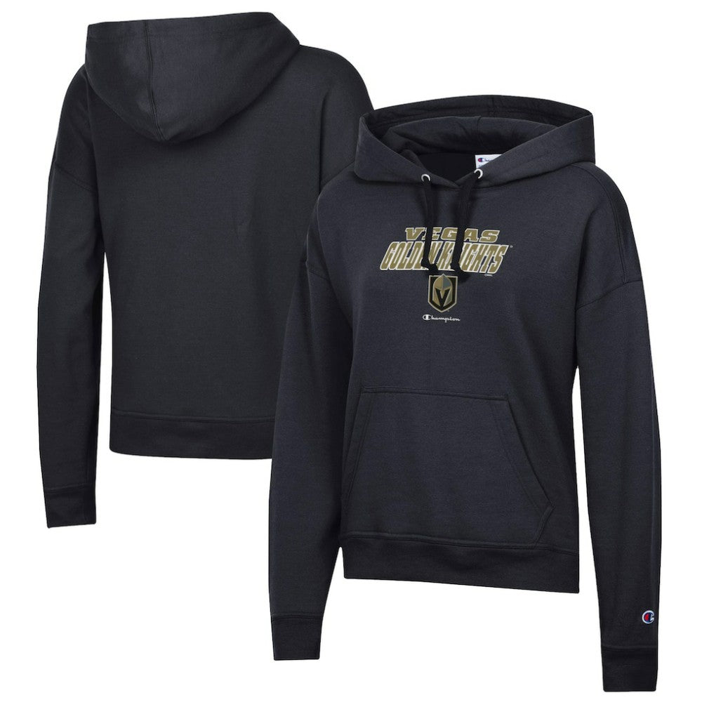 Vegas Golden Knights Champion Women's Powerblend Fleece Pullover Hoodie - Black Hoodies