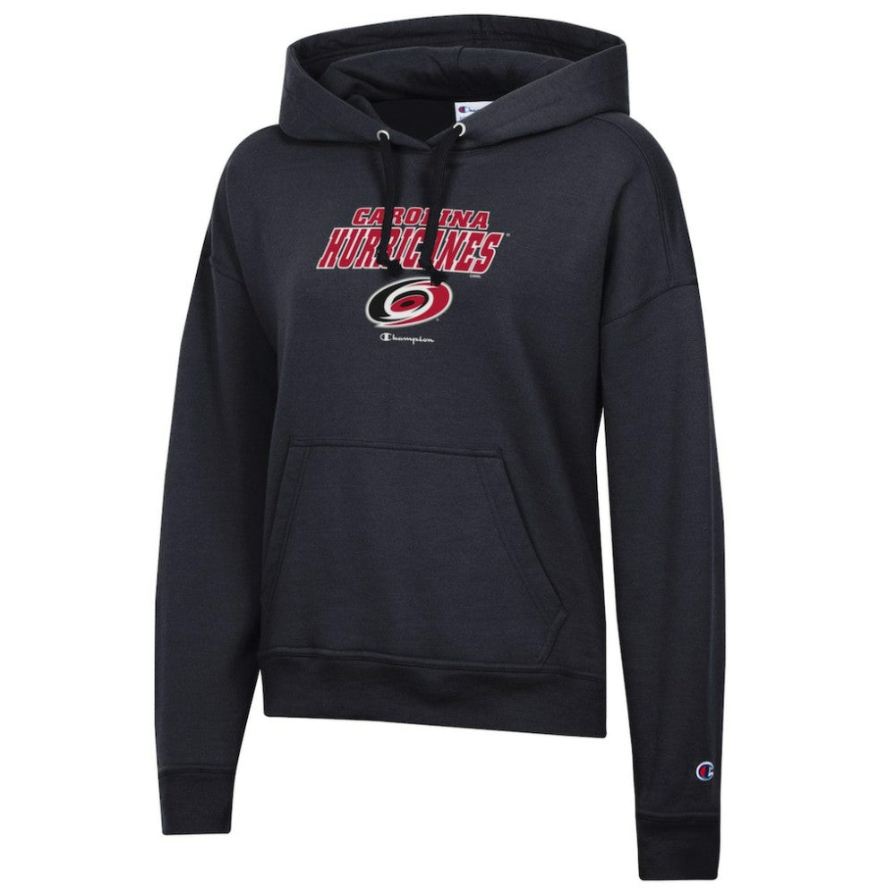 Carolina Hurricanes Champion Women's Powerblend Fleece Pullover Hoodie - Black Hoodies