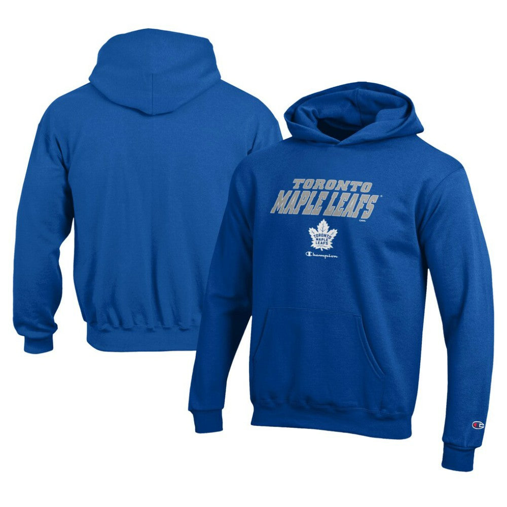 Toronto Maple Leafs Champion Youth Eco Powerblend Pullover Hoodie - Royal Hoodies