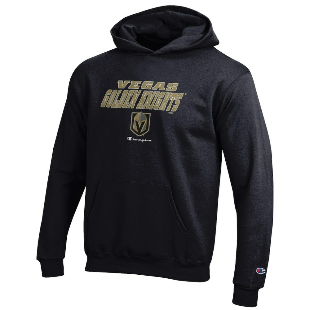 Vegas Golden Knights Champion Youth Eco Powerblend Pullover Hoodie - Black Hoodies