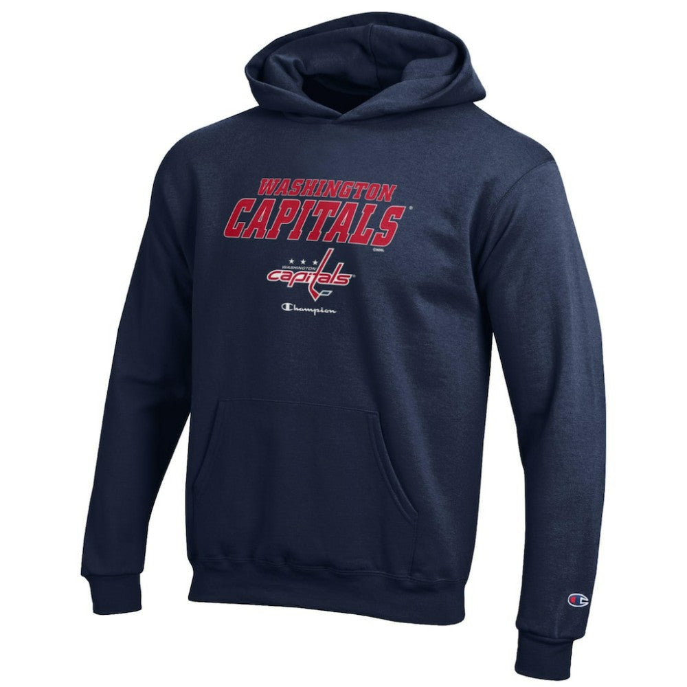 Washington Capitals Champion Youth Eco Powerblend Pullover Hoodie - Navy Hoodies