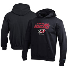 Carolina Hurricanes Champion Youth Eco Powerblend Pullover Hoodie - Black Hoodies