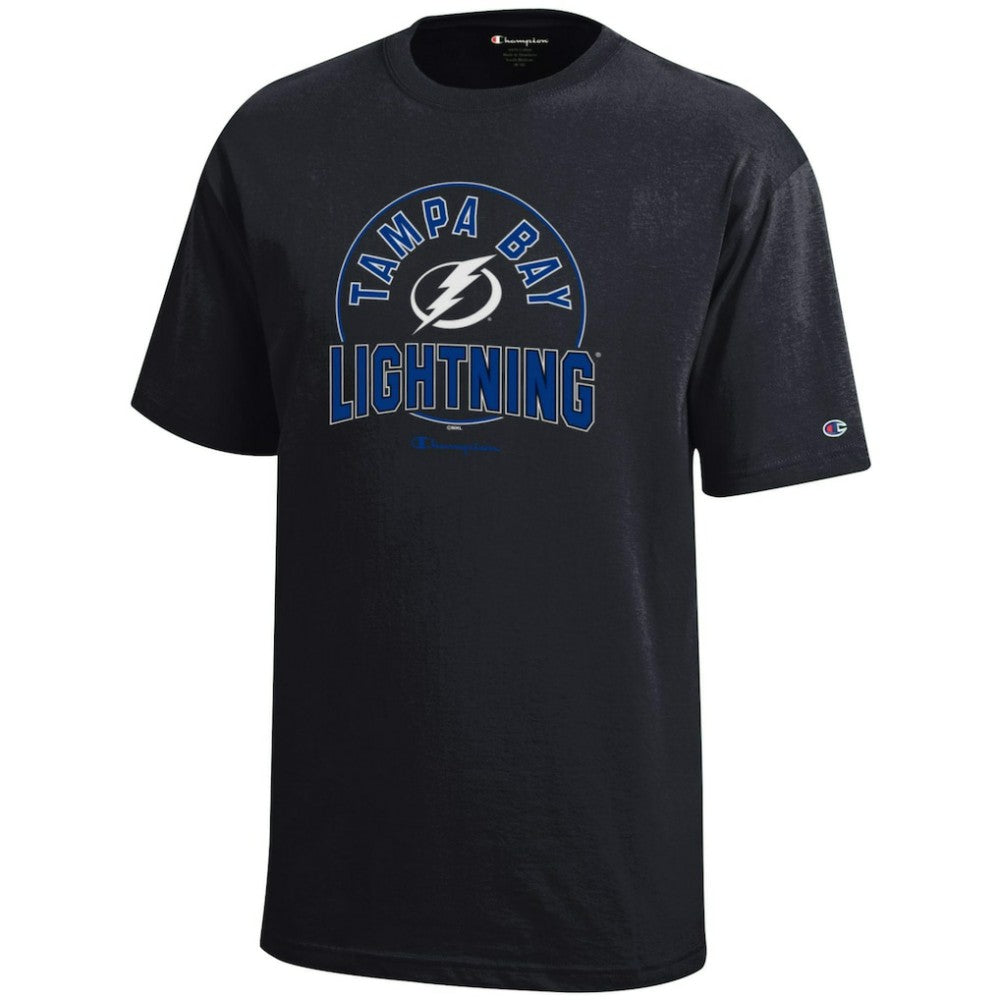 Tampa Bay Lightning Champion Youth Jersey T-Shirt - Black T-shirts