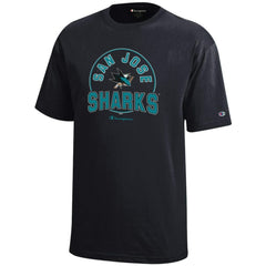 San Jose Sharks Champion Youth Jersey T-Shirt - Black T-shirts