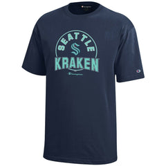 Seattle Kraken Champion Youth Jersey T-Shirt - Deep Sea Blue T-shirts