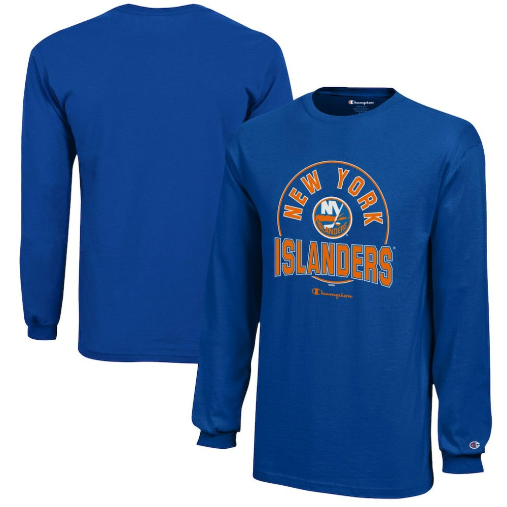 New York Islanders Champion Youth Long-Sleeve Jersey T-Shirt - Royal T-shirts