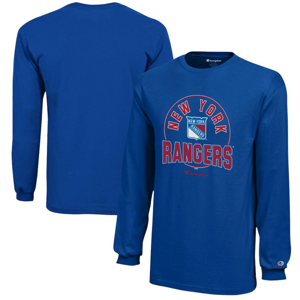 New York Rangers Champion Youth Long-Sleeve Jersey T-Shirt - Royal T-shirts