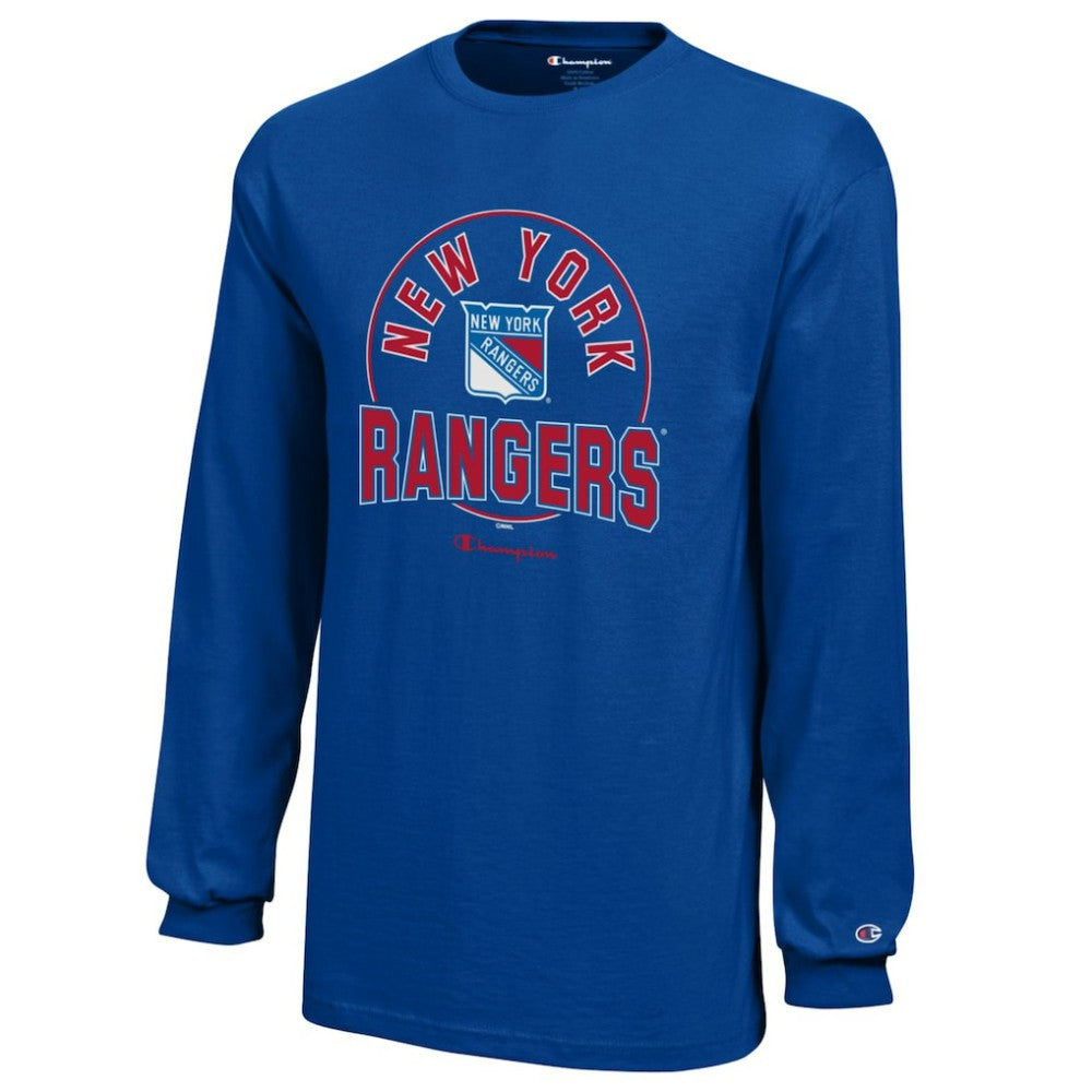 New York Rangers Champion Youth Long-Sleeve Jersey T-Shirt - Royal T-shirts