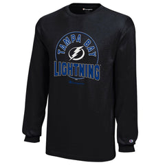 Tampa Bay Lightning Champion Youth Long-Sleeve Jersey T-Shirt - Black T-shirts