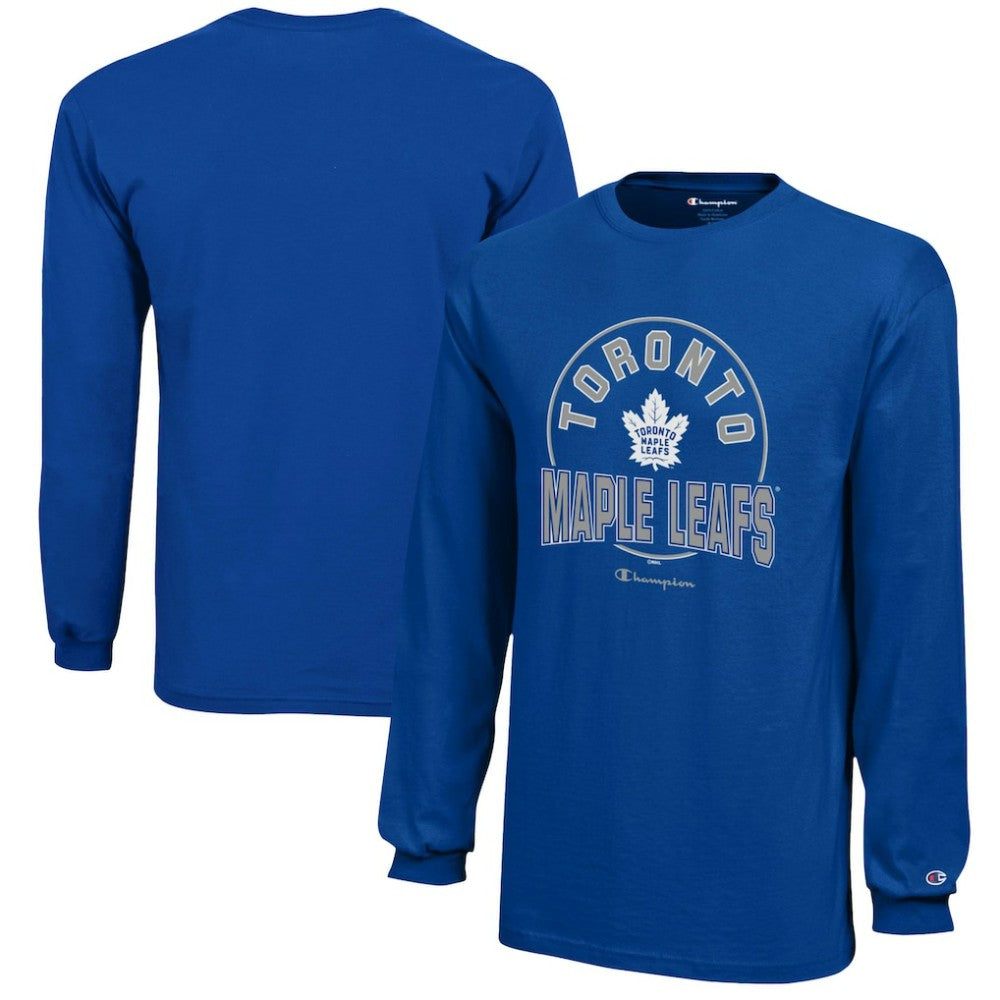 Toronto Maple Leafs Champion Youth Long-Sleeve Jersey T-Shirt - Royal T-shirts