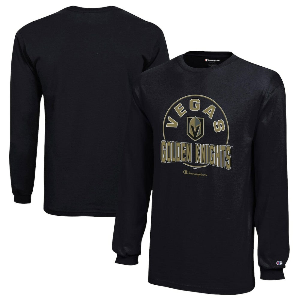 Vegas Golden Knights Champion Youth Long-Sleeve Jersey T-Shirt - Black T-shirts