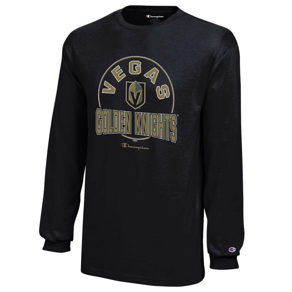 Vegas Golden Knights Champion Youth Long-Sleeve Jersey T-Shirt - Black T-shirts