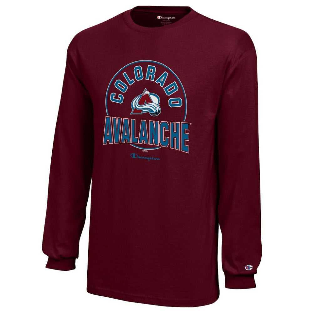 Colorado Avalanche Champion Youth Long-Sleeve Jersey T-Shirt - Burgundy T-shirts