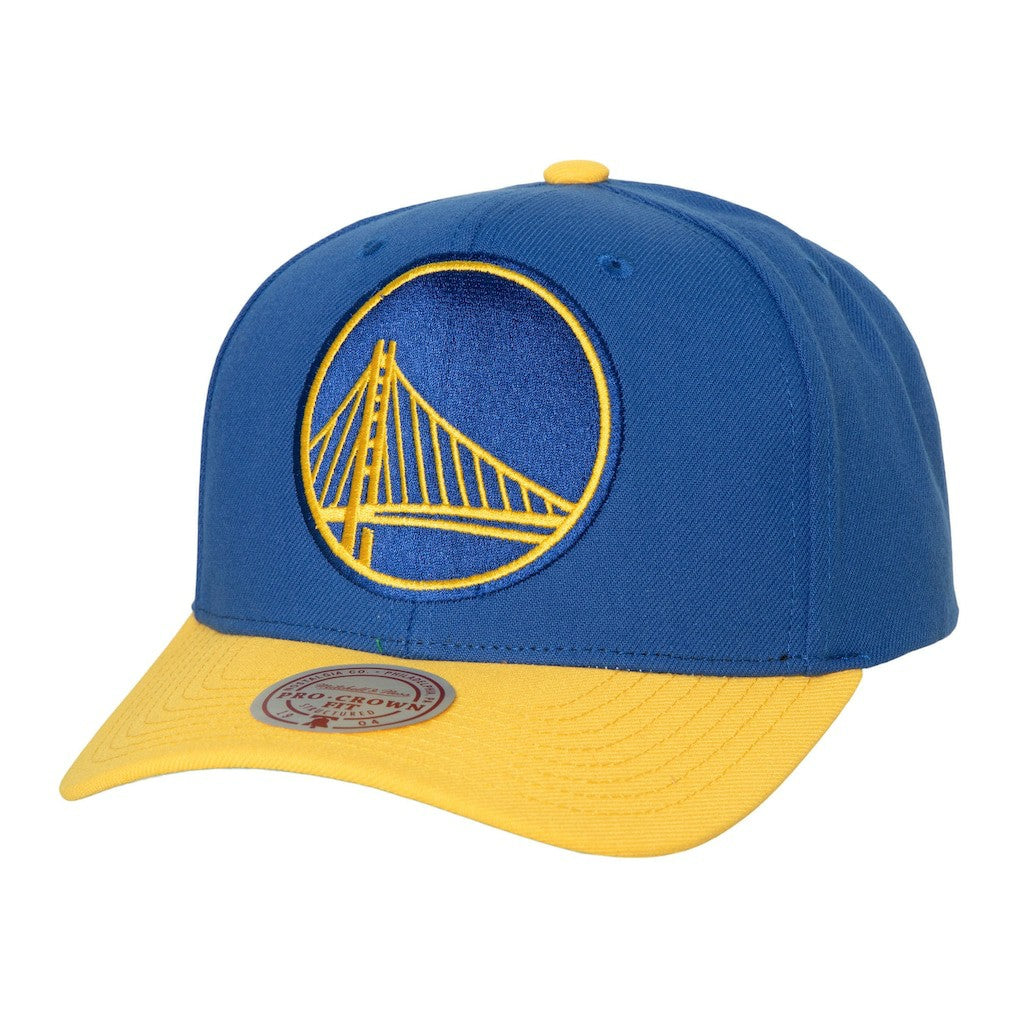 Golden State Warriors Soul XL Logo Pro Crown Snapback Hat sale - Royal/Gold discount