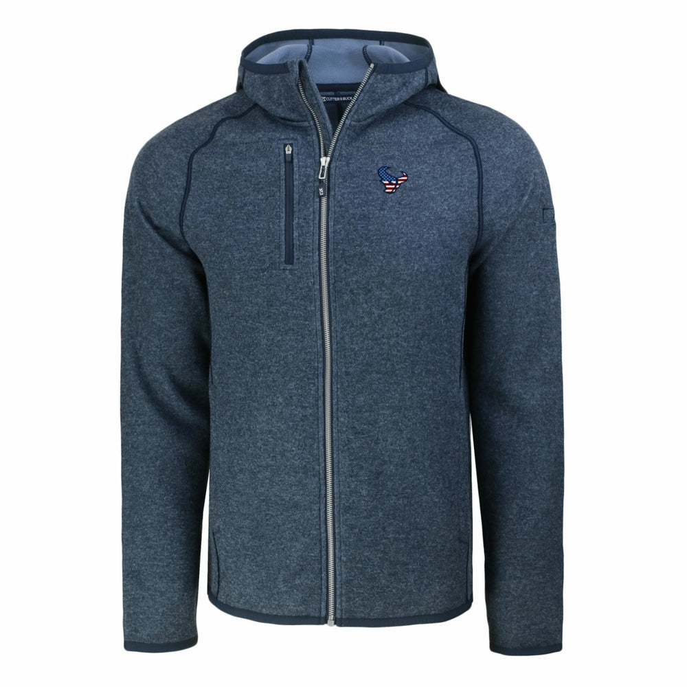 Houston Texans Cutter & Buck Americana Mainsail Full-Zip Hooded Jacket - Heather Navy discount